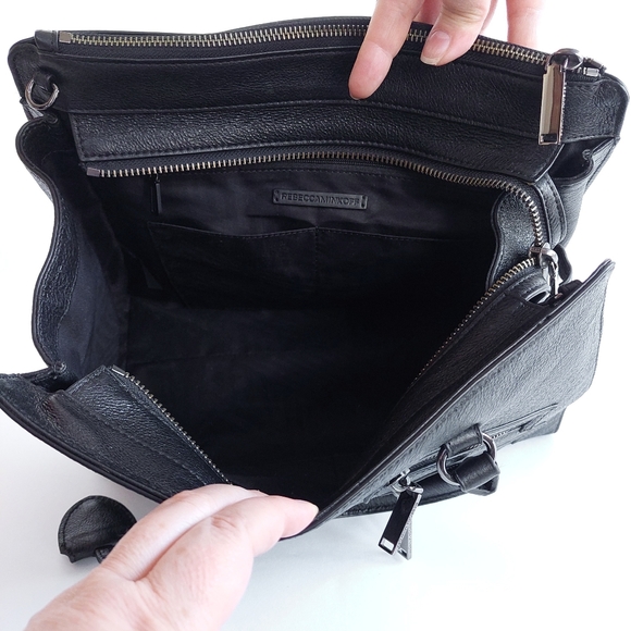 Rebecca Minkoff Jamie Large Leather Satchel Bag - Picture 12 of 16